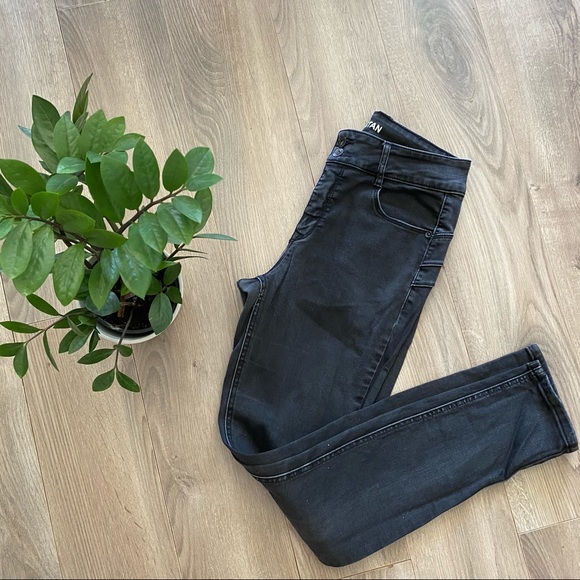 TRISTAN Washed Black High Waist Jeans - Picture 6 of 13